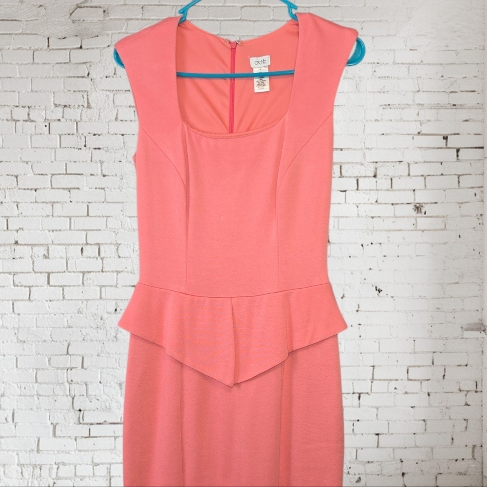 vintage Cache 4 coral preplum dress